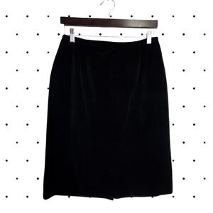 RENA ROWAN FOR WAVILLE Black velvet pencil skirt SIZE 12